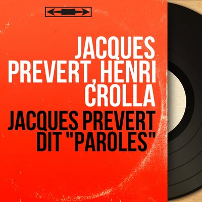 Обложка: Jacques Prévert dit "Paroles"