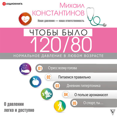 Обложка: Константинов Михаил. «Чтобы было 120/80. Нормальное давление в любом возрасте!»