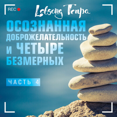 Обложка: Лобсанг Тенпа. «Осознанная доброжелательность и четыре безмерных. Часть 4»
