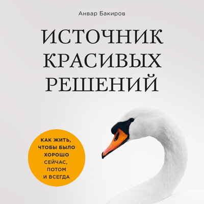 Обложка: Анвар Бакиров. «Источник красивых решений. Как жить, чтобы было хорошо сейчас, потом и всегда»