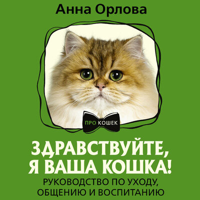 Обложка: Анна Орлова. «Здравствуйте, я ваша кошка! Руководство по уходу, общению и воспитанию»